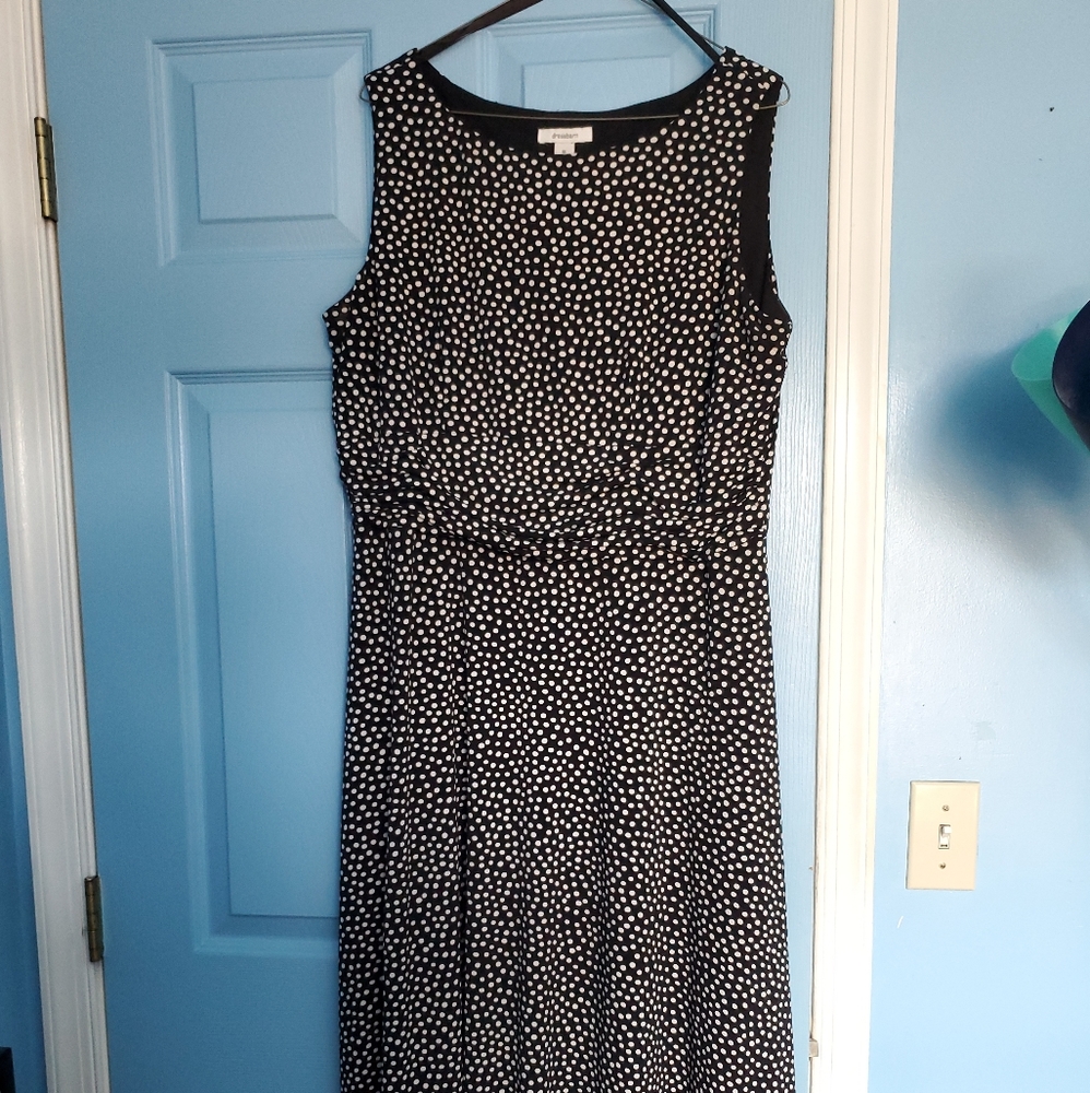 Black polka dot Dress Barn dress
